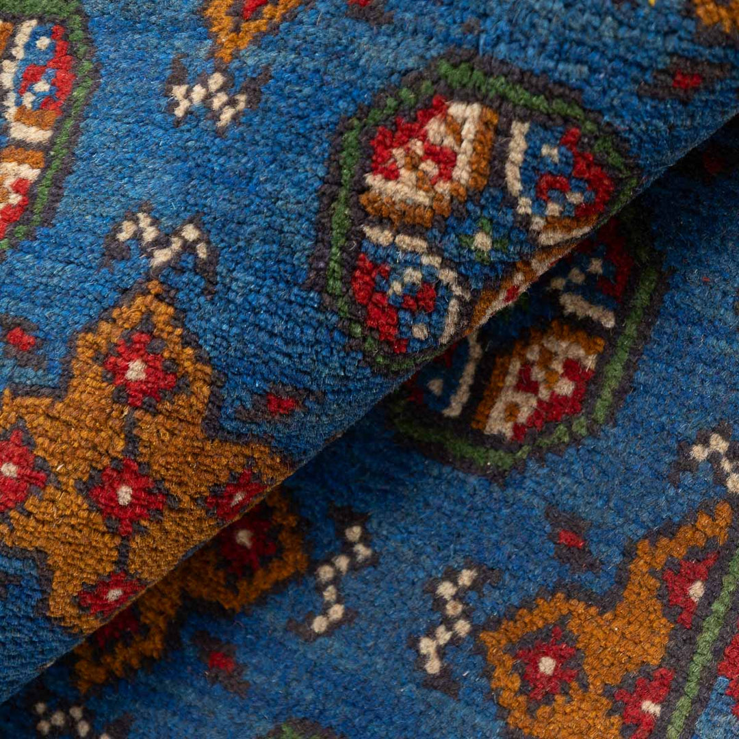 שטיח אפגני בוכרה 00 כחול 300*201 | Bokhara Rug