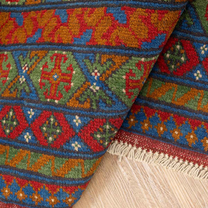 שטיח אפגני בוכרה 00 כחול 300*201 | Bokhara Rug