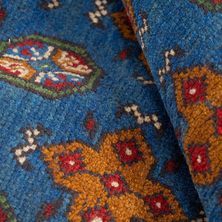 שטיח אפגני בוכרה 00 כחול 300*201 | Bokhara Rug