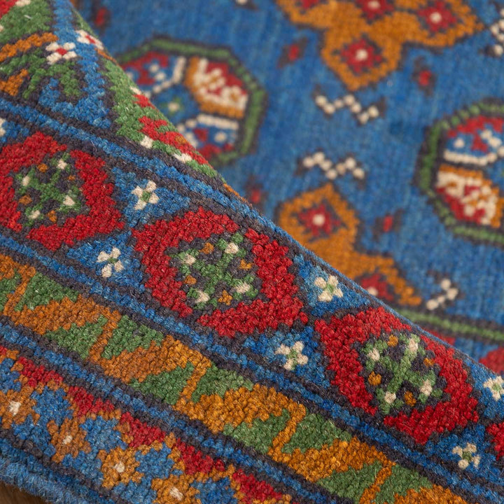 שטיח אפגני בוכרה 00 כחול 300*201 | Bokhara Rug