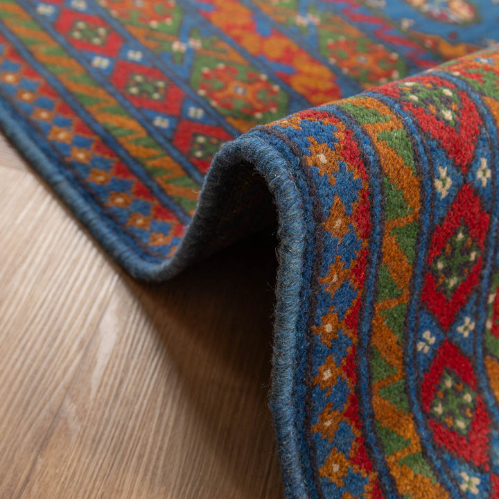 שטיח אפגני בוכרה 00 כחול 300*201 | Bokhara Rug