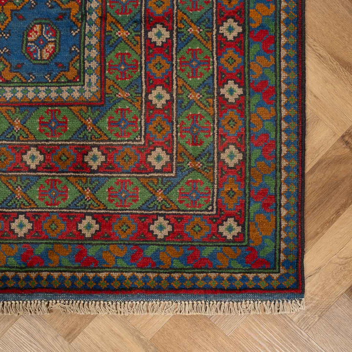 שטיח אפגני בוכרה 00 כחול 297*201 | Bokhara Rug
