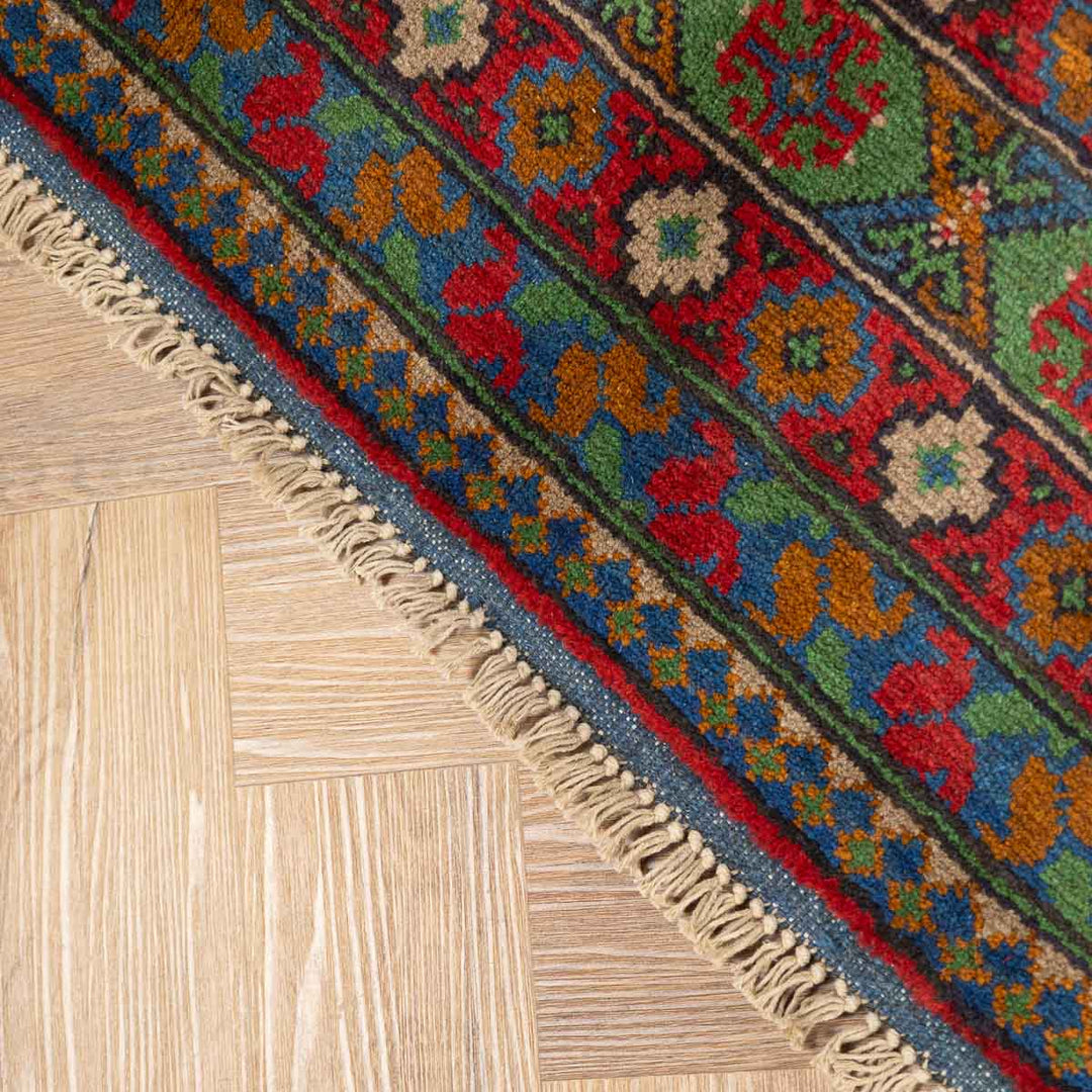 שטיח אפגני בוכרה 00 כחול 297*201 | Bokhara Rug