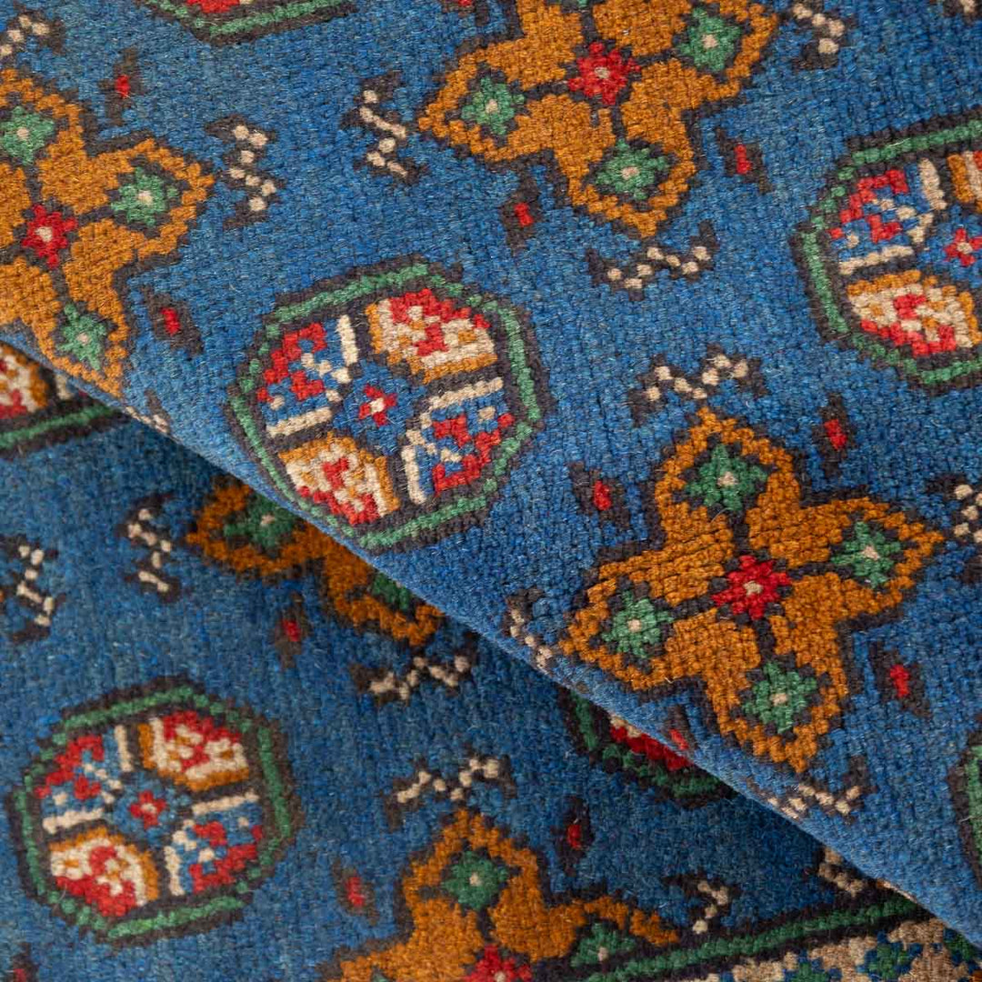 שטיח אפגני בוכרה 00 כחול 297*201 | Bokhara Rug