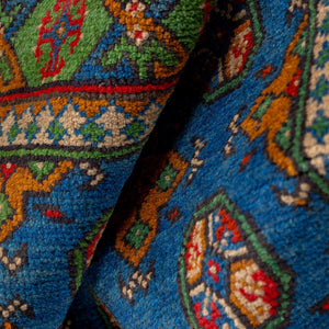 שטיח אפגני בוכרה 00 כחול 297*201 | Bokhara Rug