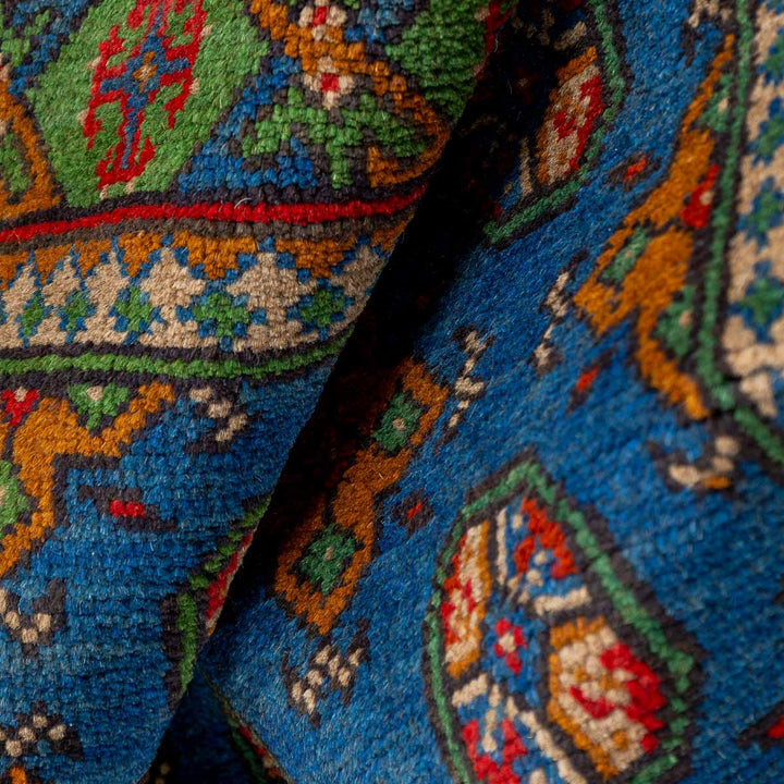 שטיח אפגני בוכרה 00 כחול 297*201 | Bokhara Rug