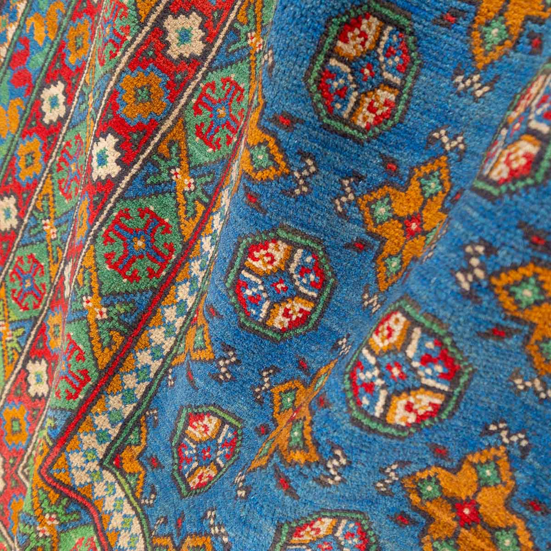 שטיח אפגני בוכרה 00 כחול 297*201 | Bokhara Rug