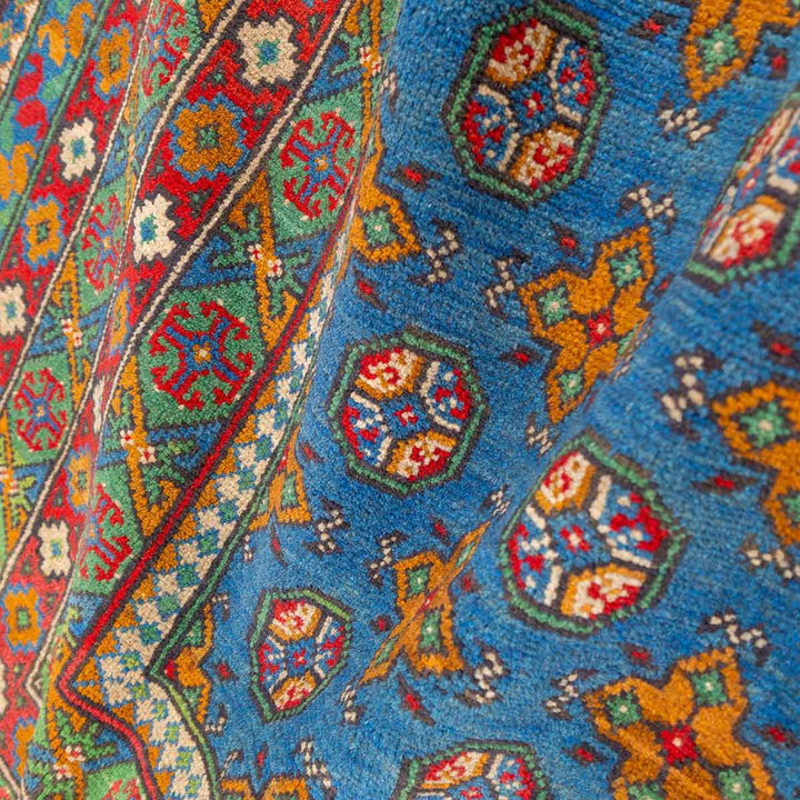 שטיח אפגני בוכרה 00 כחול 297*201 | Bokhara Rug