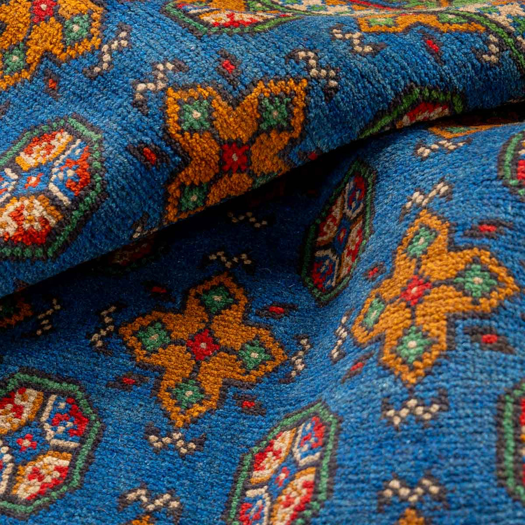 שטיח אפגני בוכרה 00 כחול 297*201 | Bokhara Rug