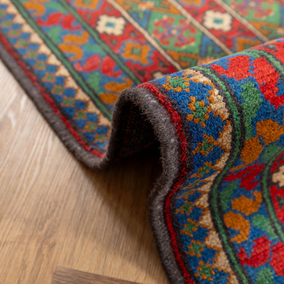 שטיח אפגני בוכרה 00 כחול 297*201 | Bokhara Rug