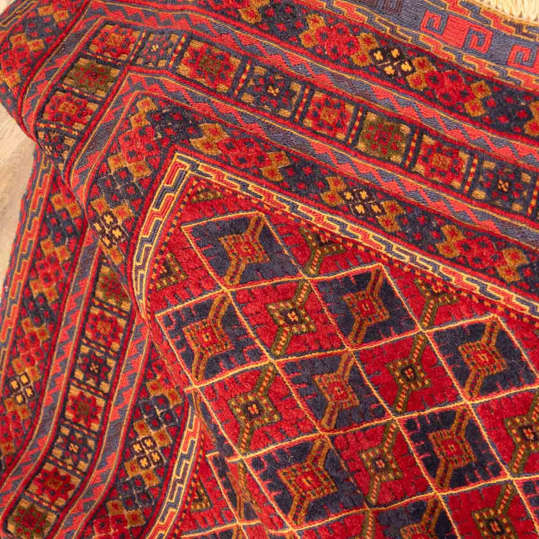 שטיח אוזבקי 00 אדום 191*147 | Uzbek