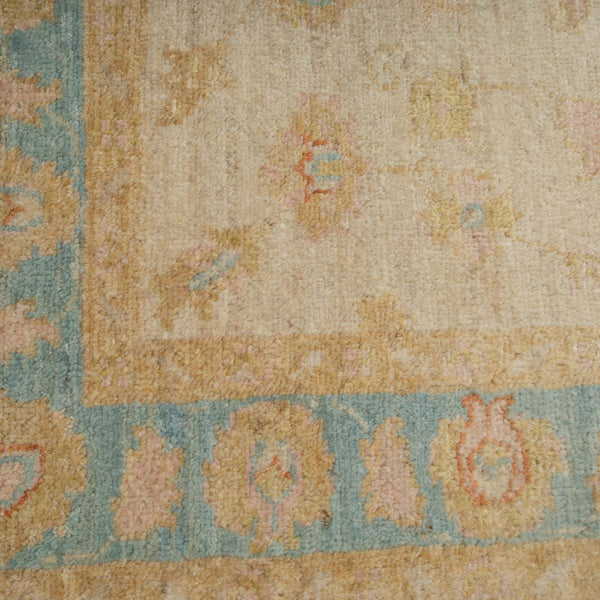 שטיח סופר זיגלר 00 בז' מסגרת תכלת  Zigler | 73*190