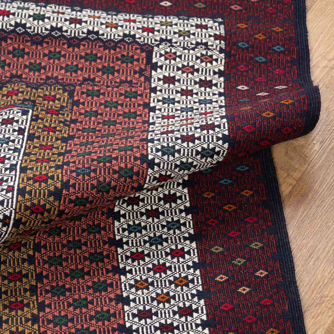 שטיח סומק פרסי 00 צבעוני 201*126 | Persian Sumak