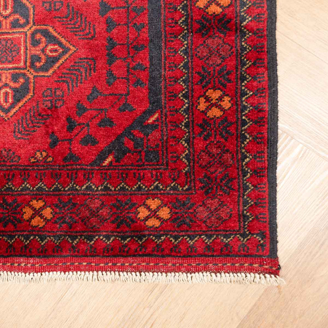 שטיח אפגני חלממדי 00 אדום 296*79