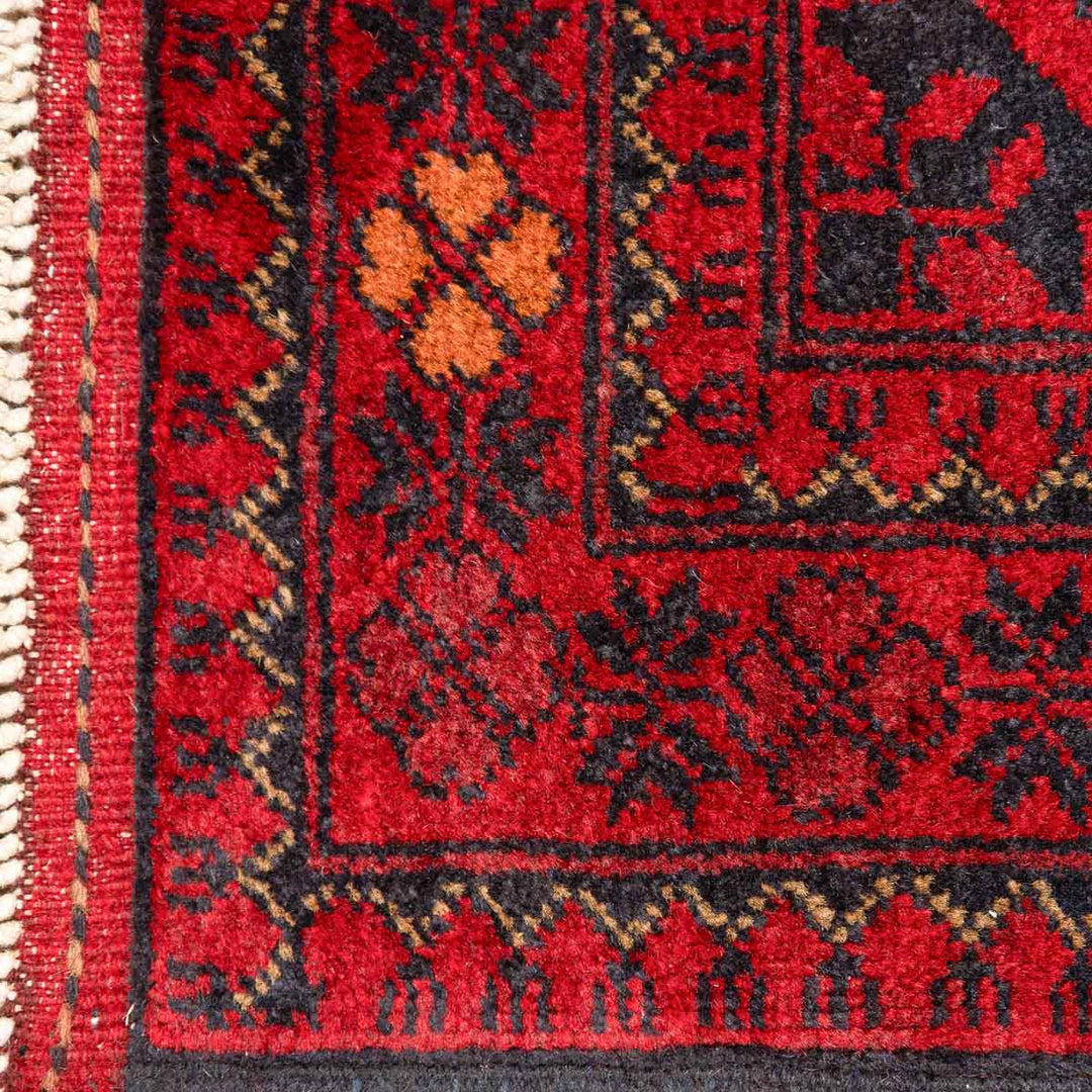 שטיח אפגני חלממדי 00 אדום 296*79