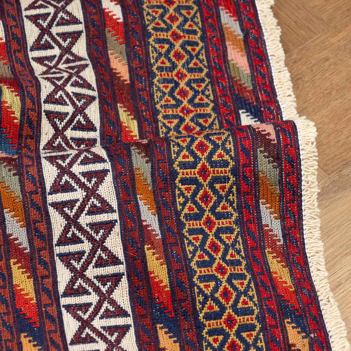 שטיח סומק פרסי 00 צבעוני 195*132 | Persian Sumak