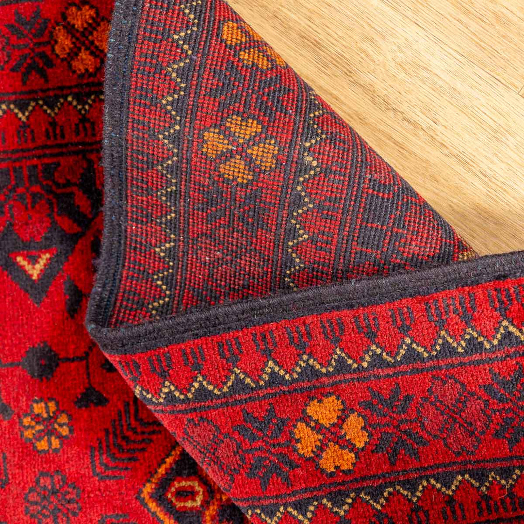 שטיח אפגני חלממדי 00 אדום 296*79