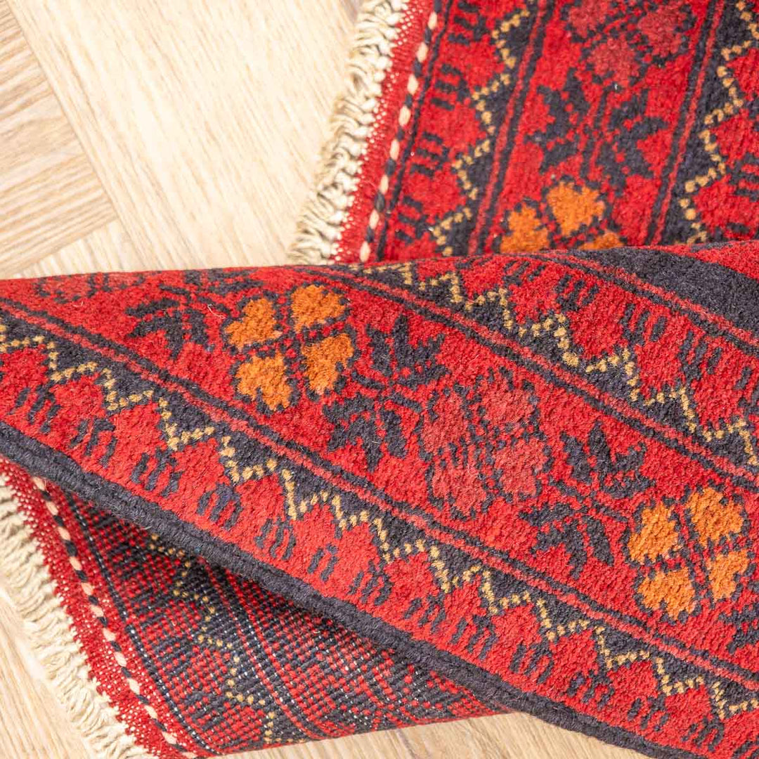 שטיח אפגני חלממדי 00 אדום 296*79