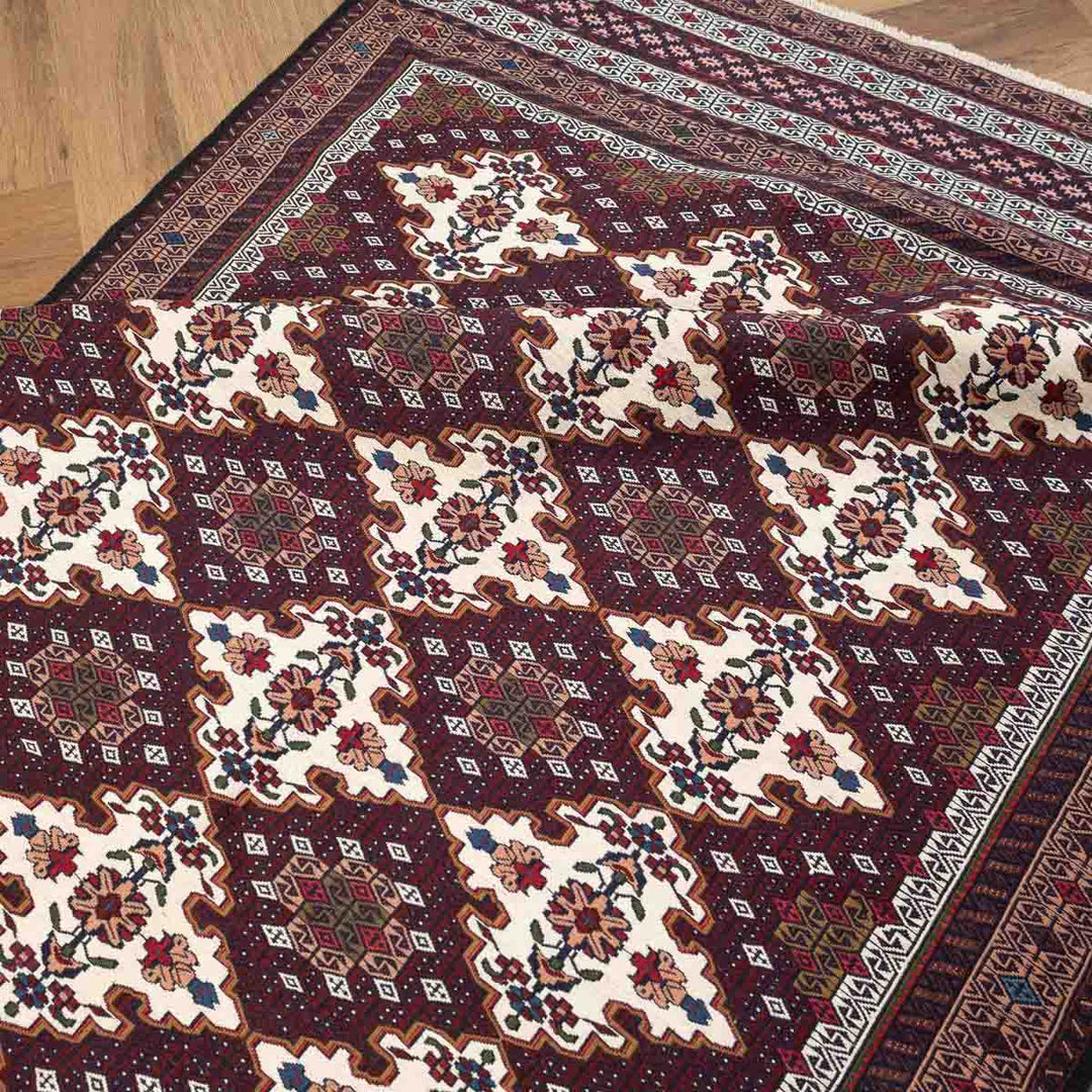 שטיח סומק פרסי 00 צבעוני 201*128 | Persian Sumak