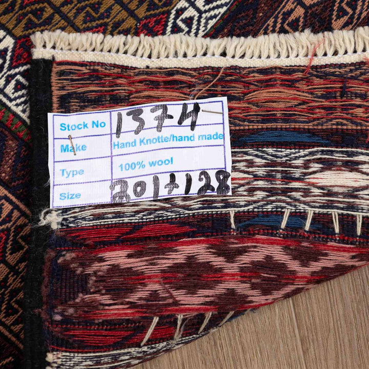 שטיח סומק פרסי 00 צבעוני 201*128 | Persian Sumak