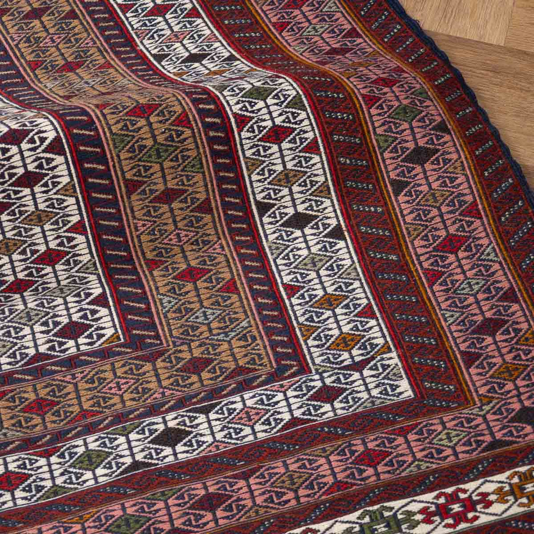 שטיח סומק פרסי 00 צבעוני 185*121 | Persian Sumak