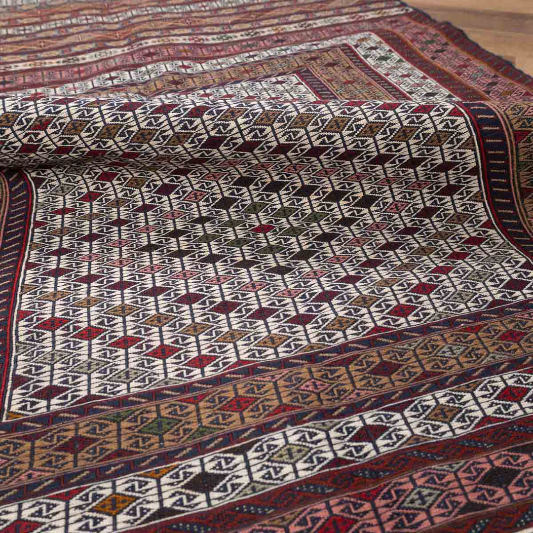 שטיח סומק פרסי 00 צבעוני 185*121 | Persian Sumak