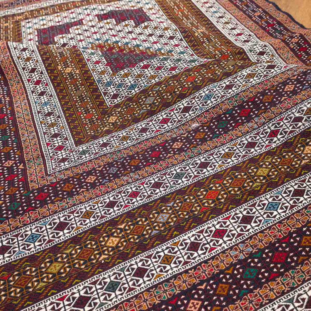 שטיח סומק פרסי 00 צבעוני 197*122 | Persian Sumak