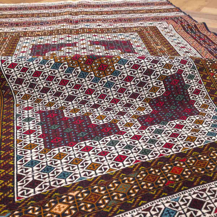 שטיח סומק פרסי 00 צבעוני 197*122 | Persian Sumak