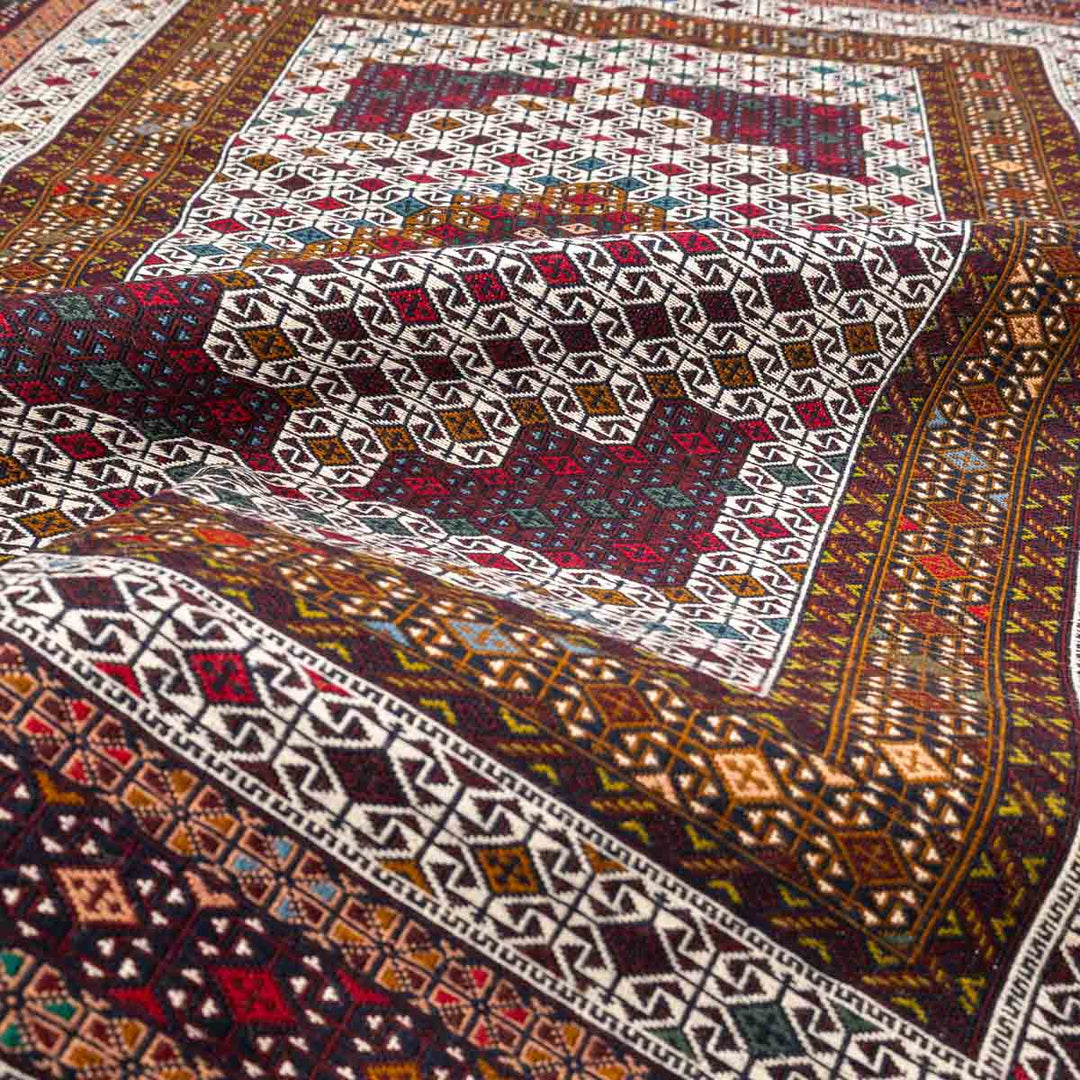 שטיח סומק פרסי 00 צבעוני 197*122 | Persian Sumak