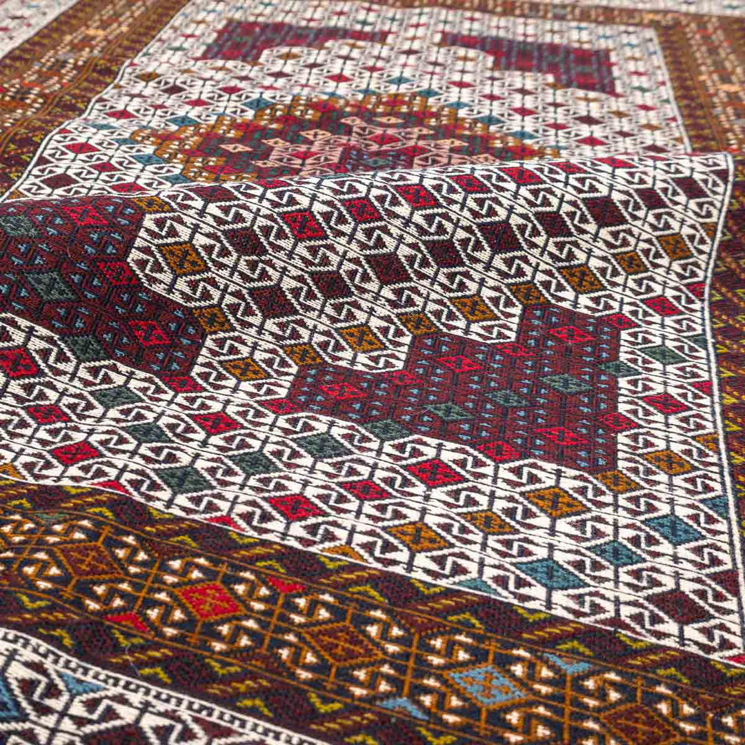 שטיח סומק פרסי 00 צבעוני 197*122 | Persian Sumak