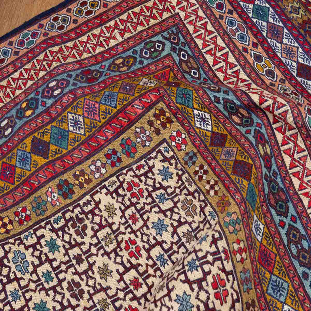 שטיח סומק פרסי 00 צבעוני 184*130 | Persian Sumak