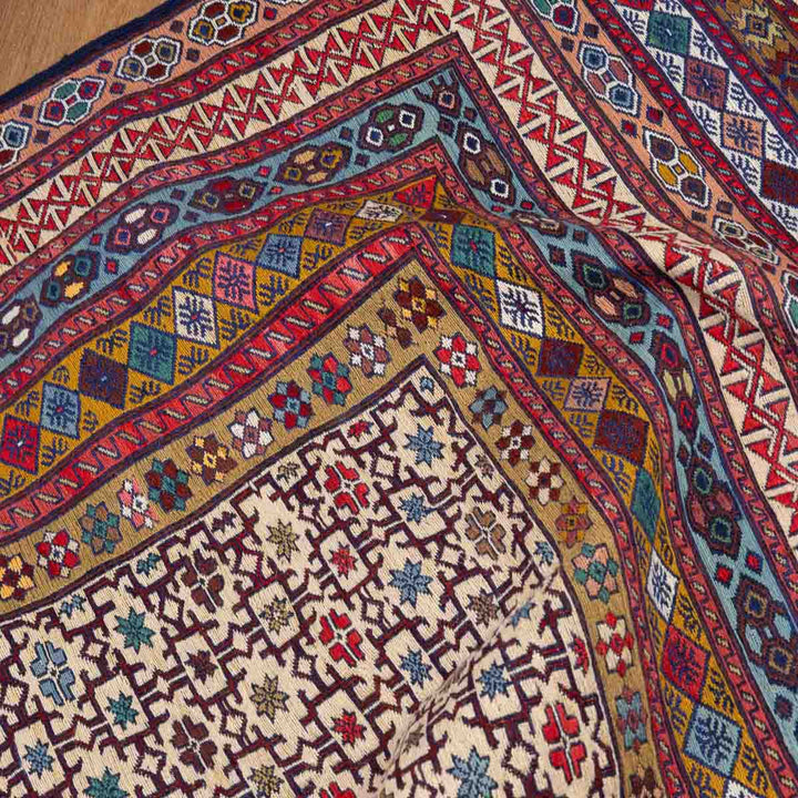 שטיח סומק פרסי 00 צבעוני 184*130 | Persian Sumak