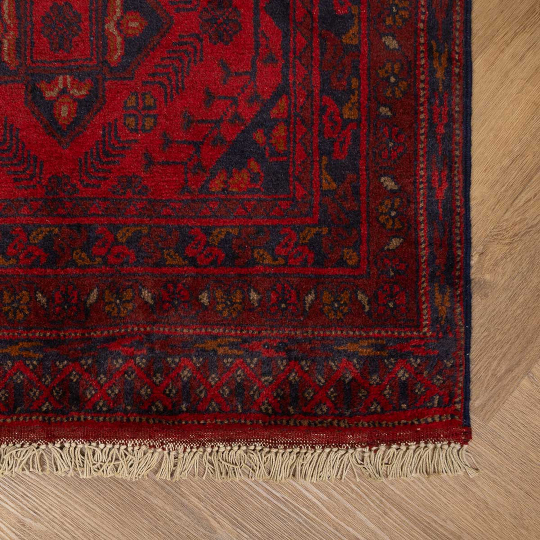 שטיח אפגני חלממדי 00 אדום 296*80