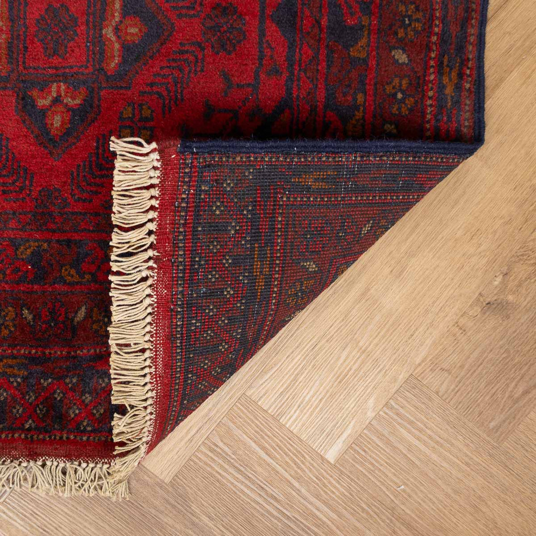 שטיח אפגני חלממדי 00 אדום 296*80