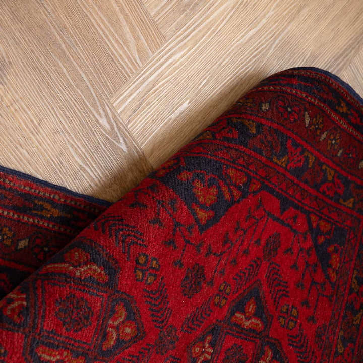 שטיח אפגני חלממדי 00 אדום 296*80