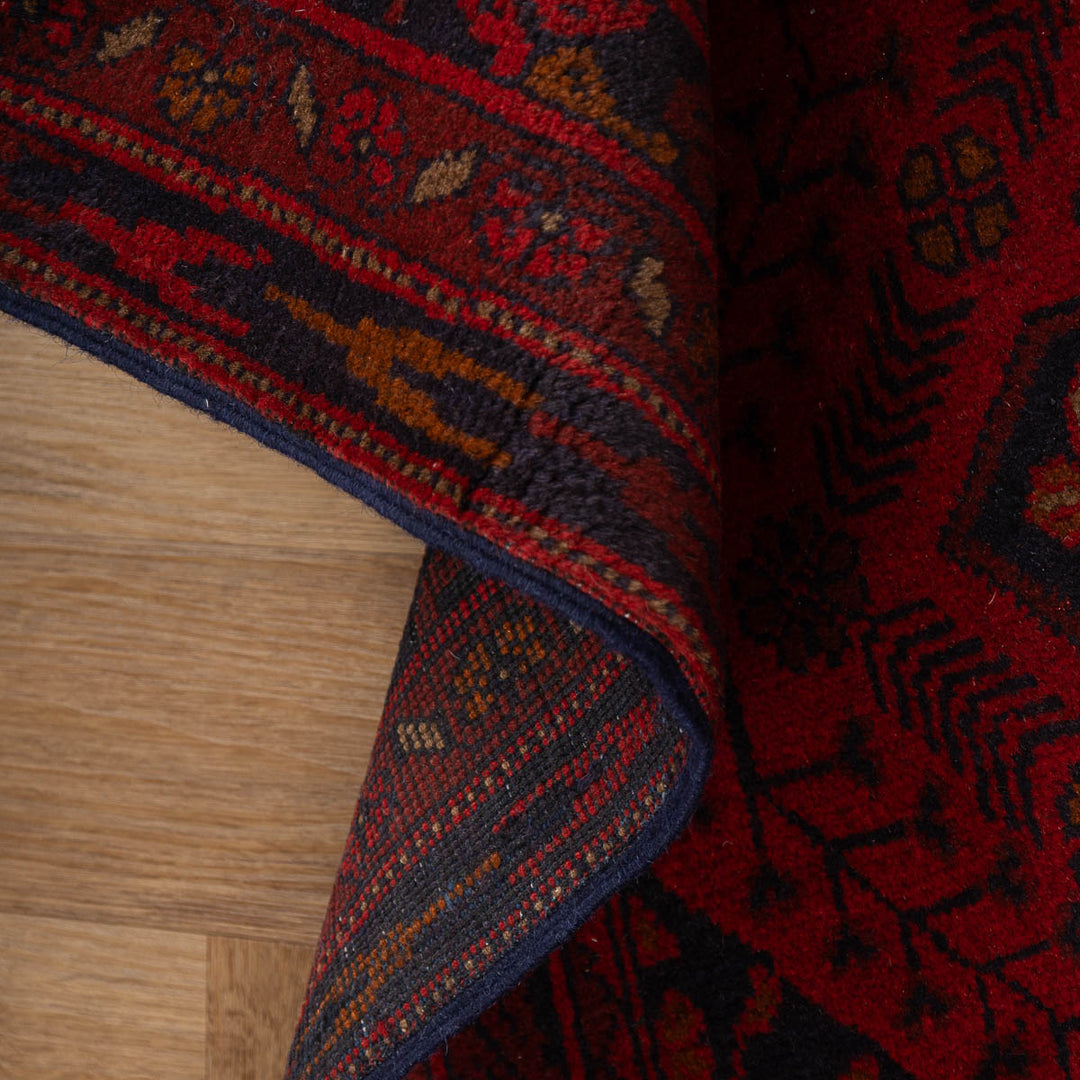 שטיח אפגני חלממדי 00 אדום 296*80