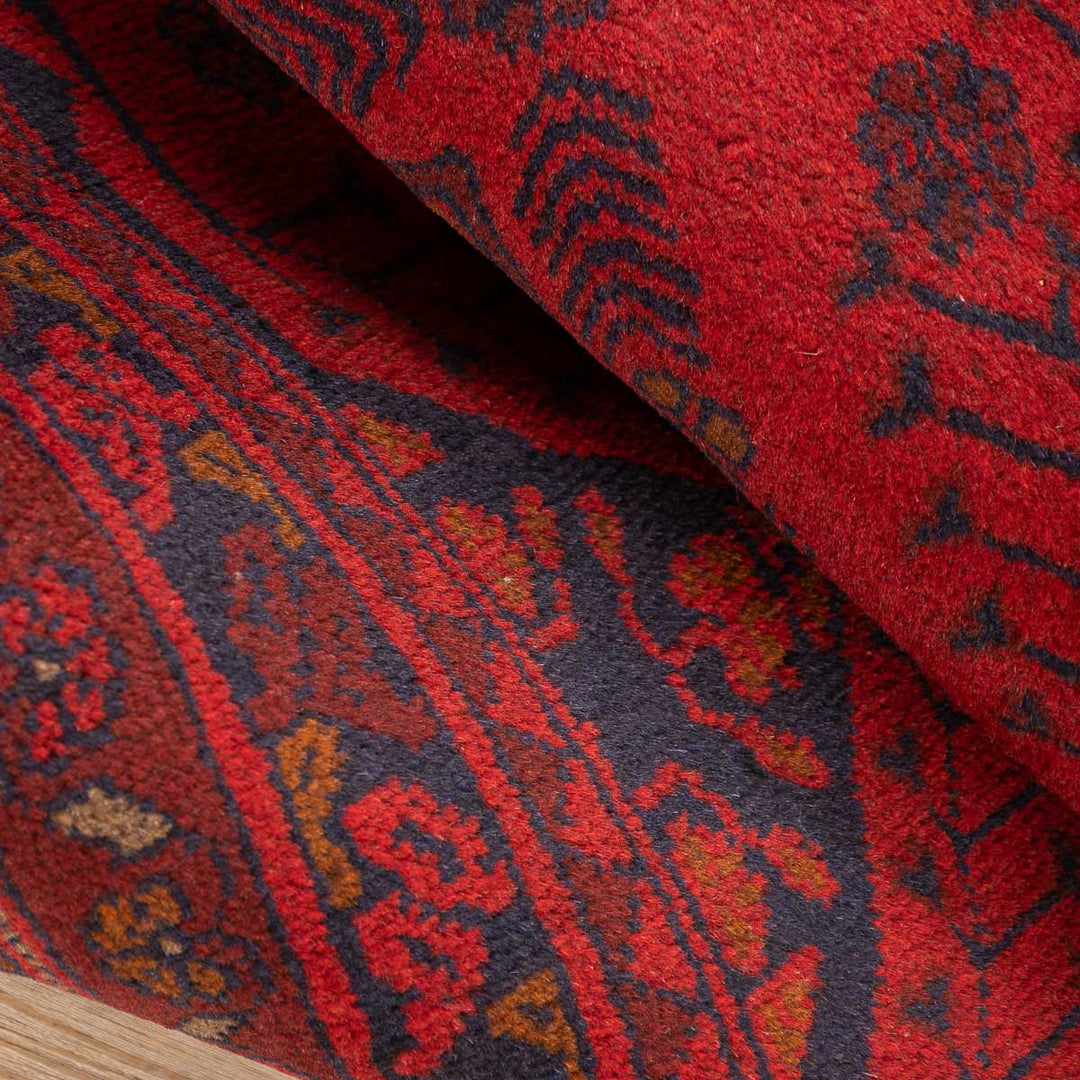 שטיח אפגני חלממדי 00 אדום 296*80