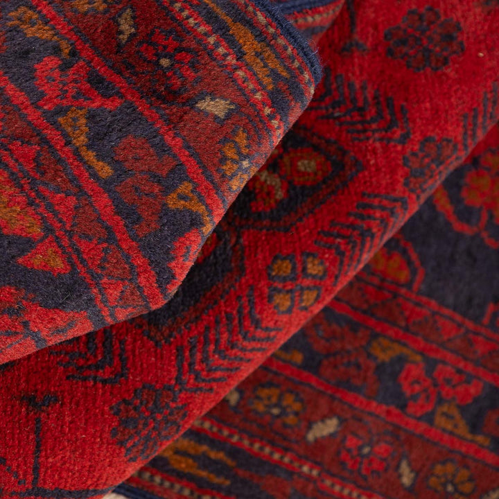 שטיח אפגני חלממדי 00 אדום 296*80