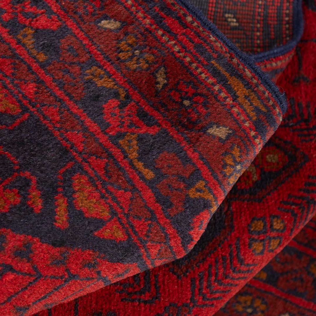 שטיח אפגני חלממדי 00 אדום 296*80