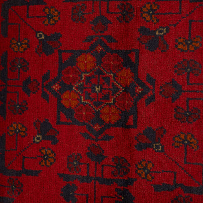 שטיח אפגני חלממדי 00 אדום 296*88
