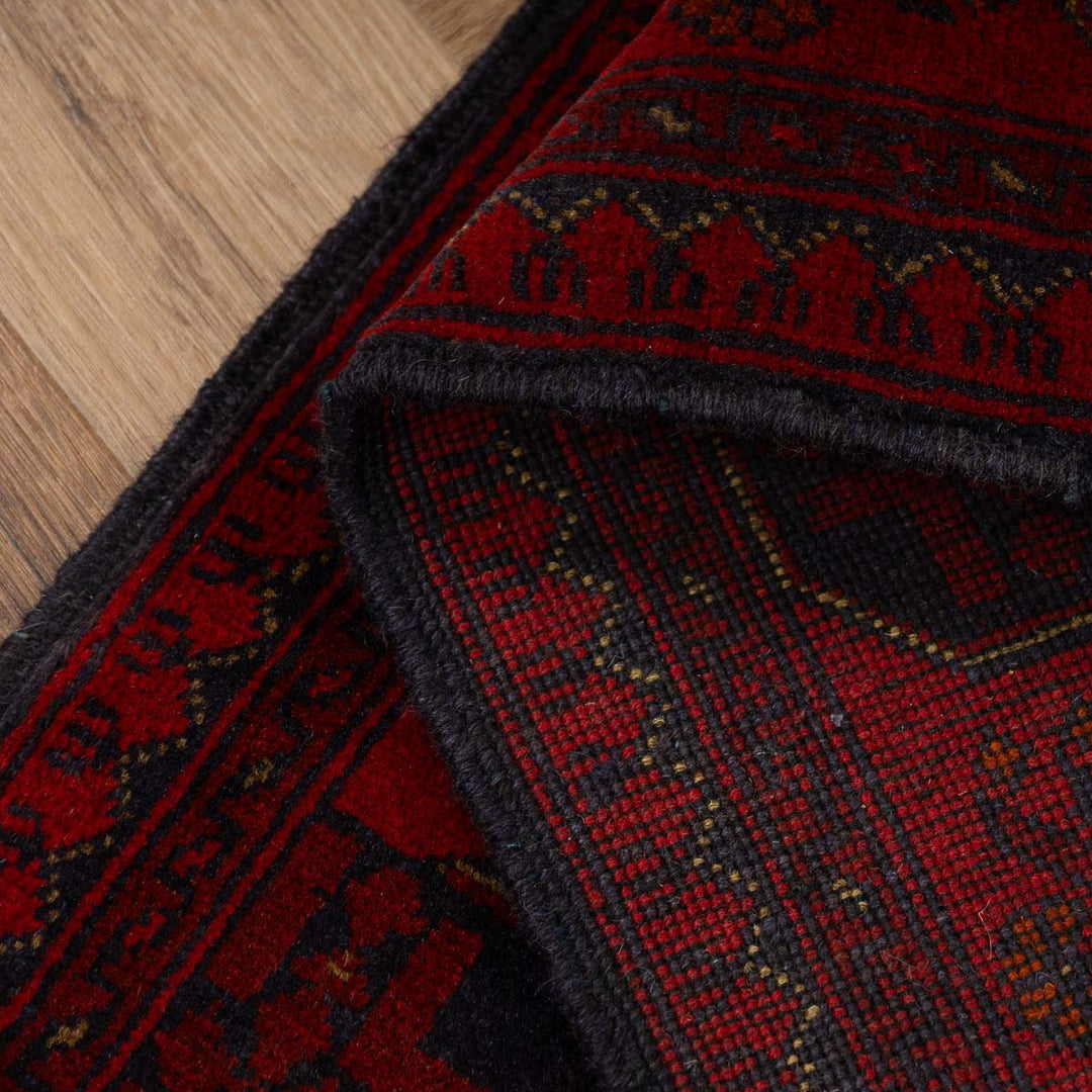 שטיח אפגני חלממדי 00 אדום 296*88