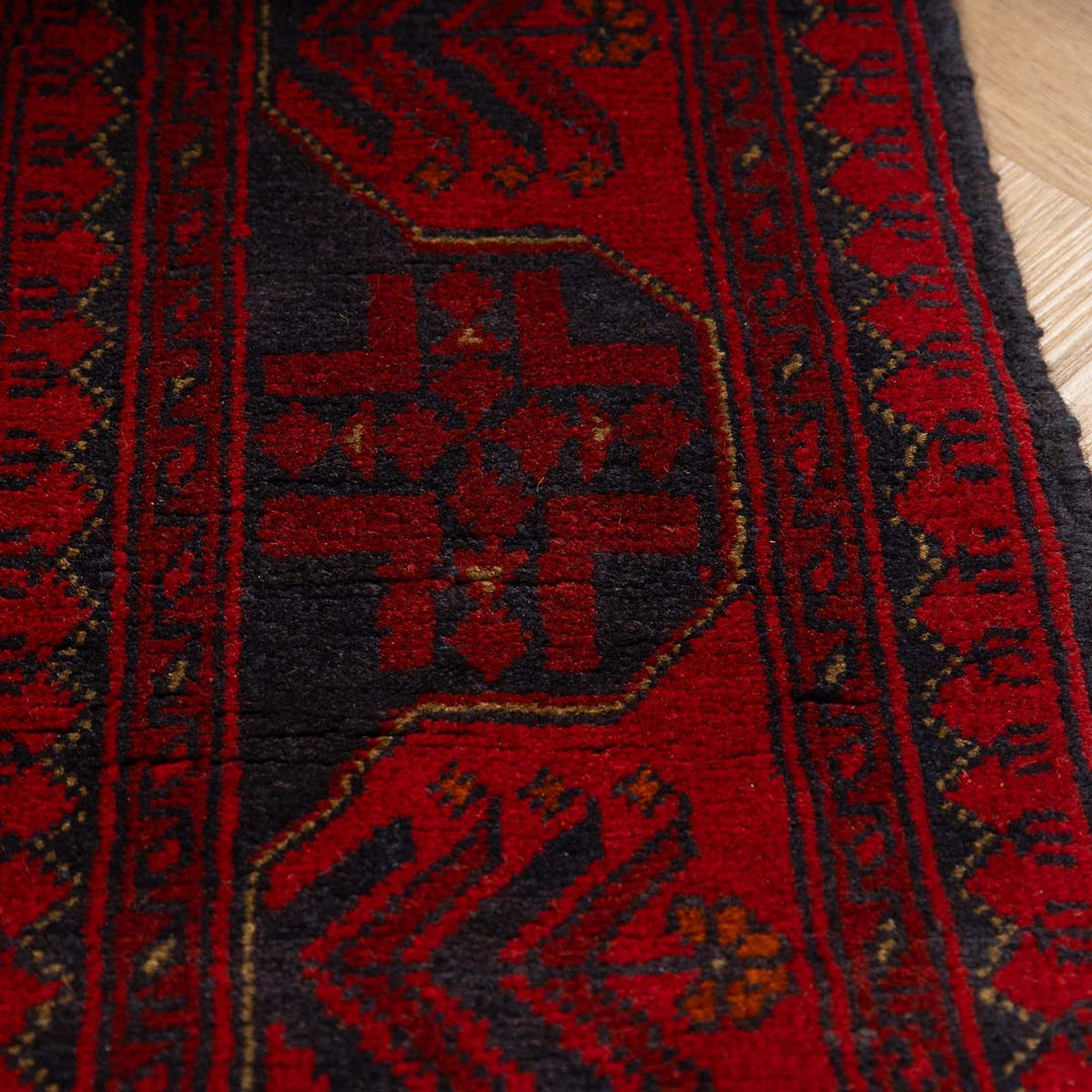 שטיח אפגני חלממדי 00 אדום 296*88