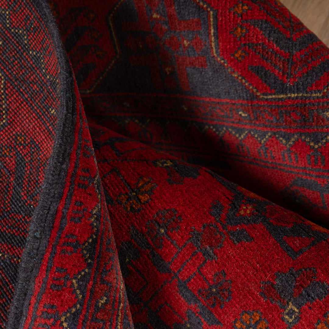 שטיח אפגני חלממדי 00 אדום 296*88