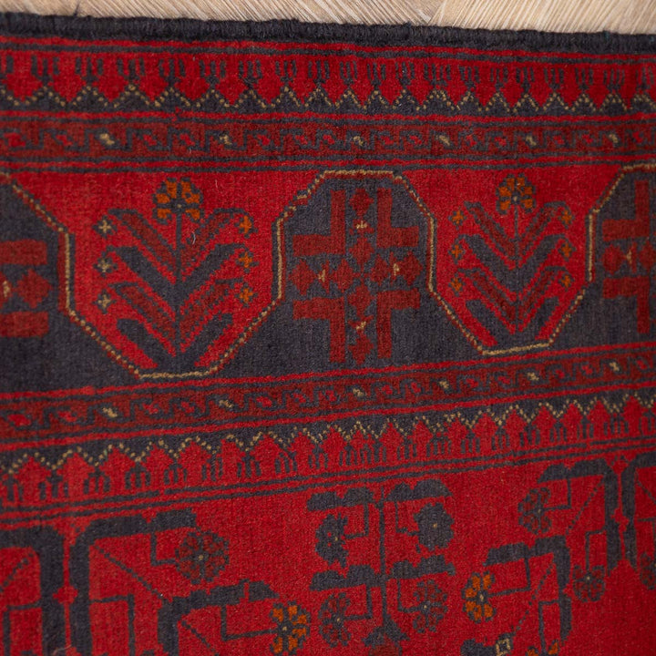 שטיח אפגני חלממדי 00 אדום 296*88