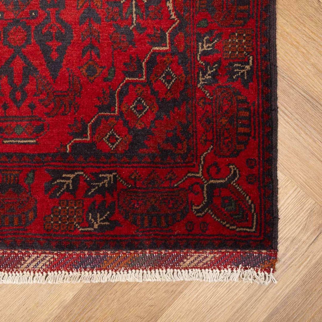 שטיח אפגני חלממדי 00 אדום 298*81