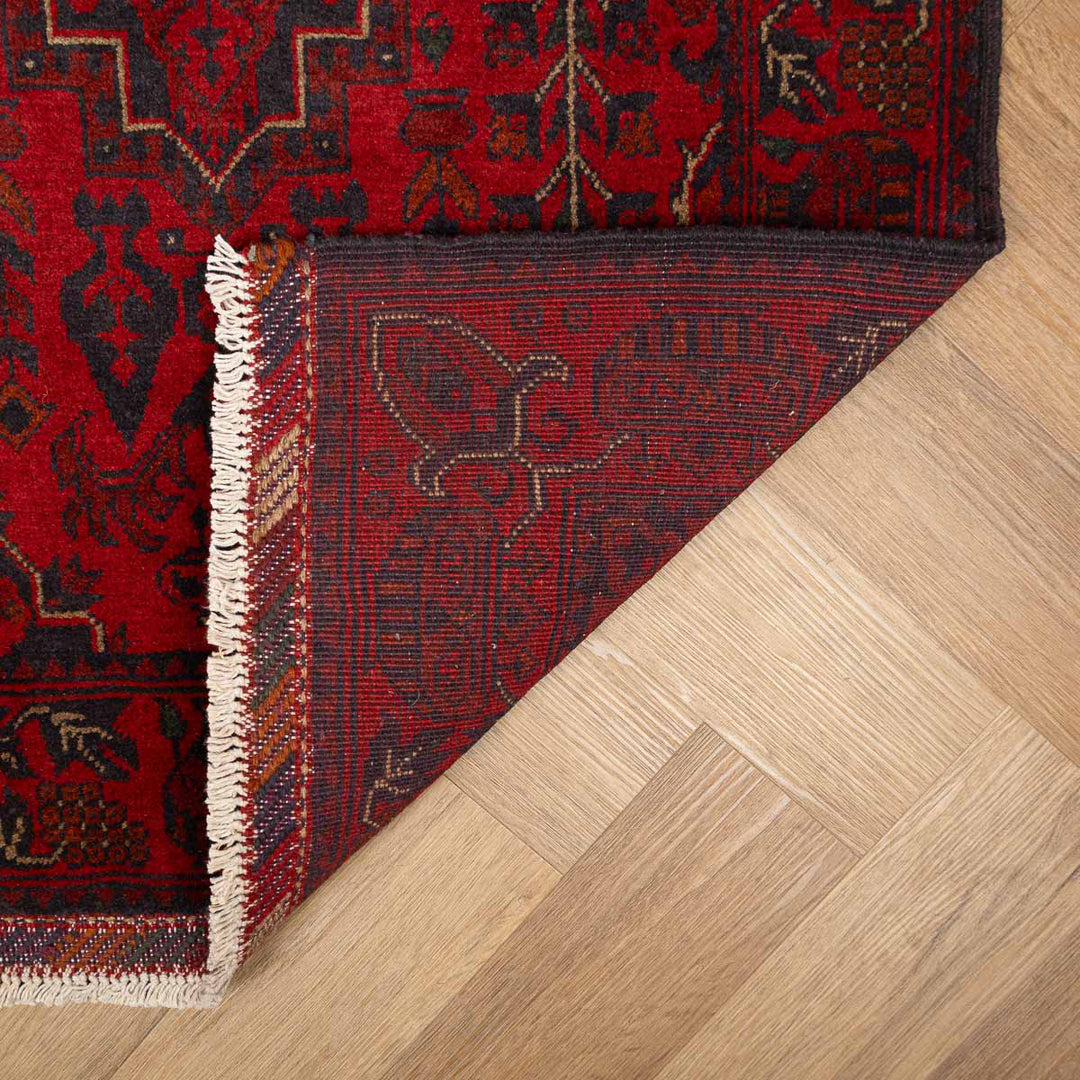 שטיח אפגני חלממדי 00 אדום 298*81