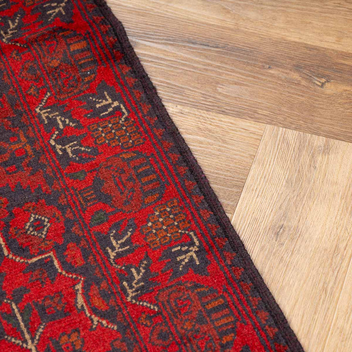 שטיח אפגני חלממדי 00 אדום 298*81