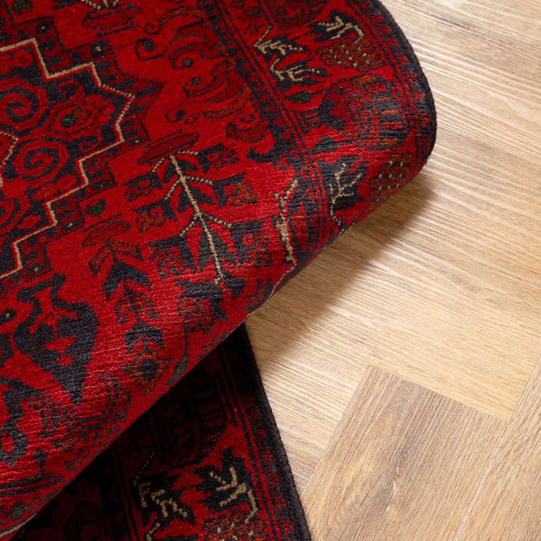 שטיח אפגני חלממדי 00 אדום 298*81