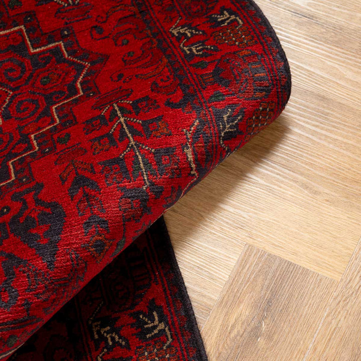 שטיח אפגני חלממדי 00 אדום 298*81