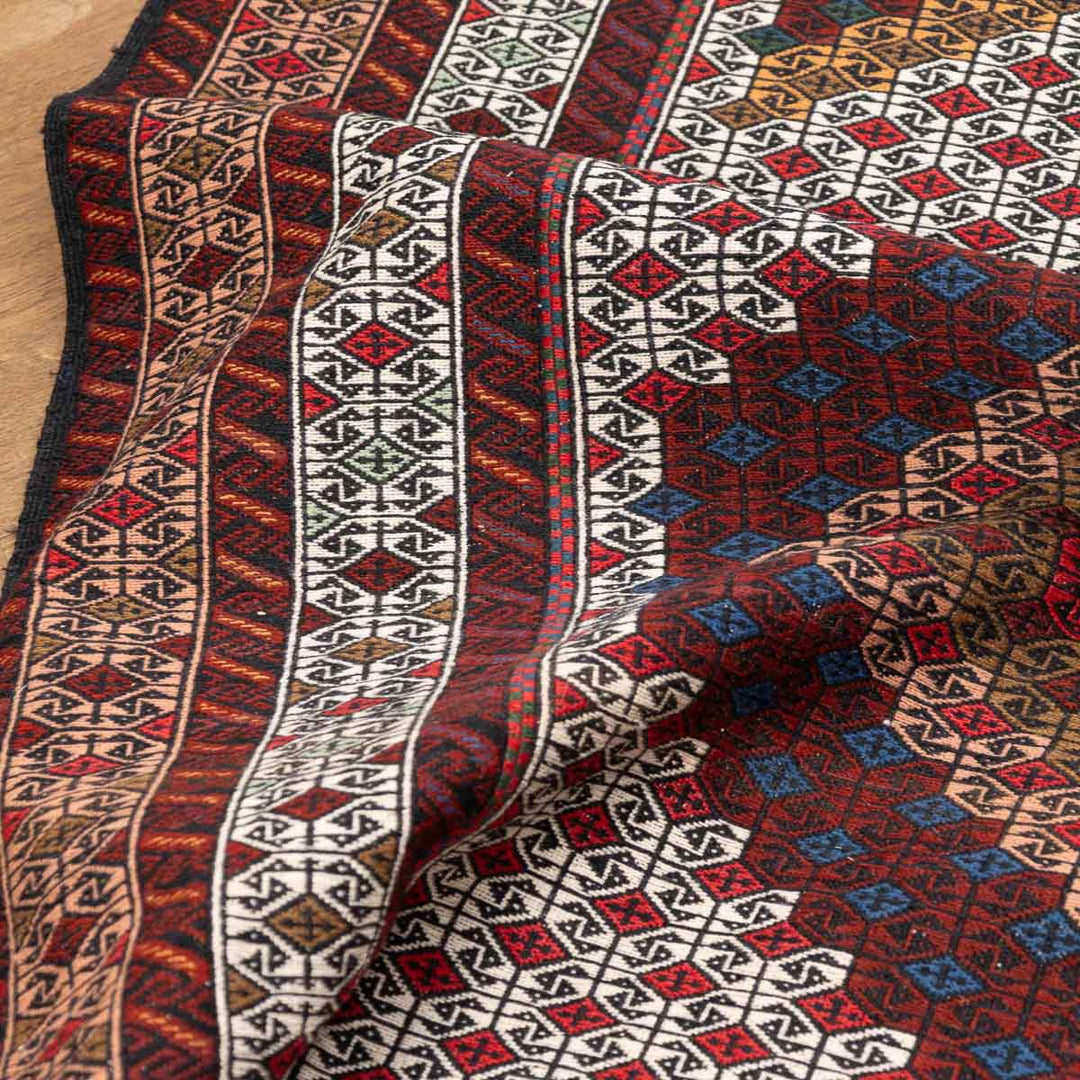 שטיח סומק פרסי 00 צבעוני 219*133| Persian Sumak